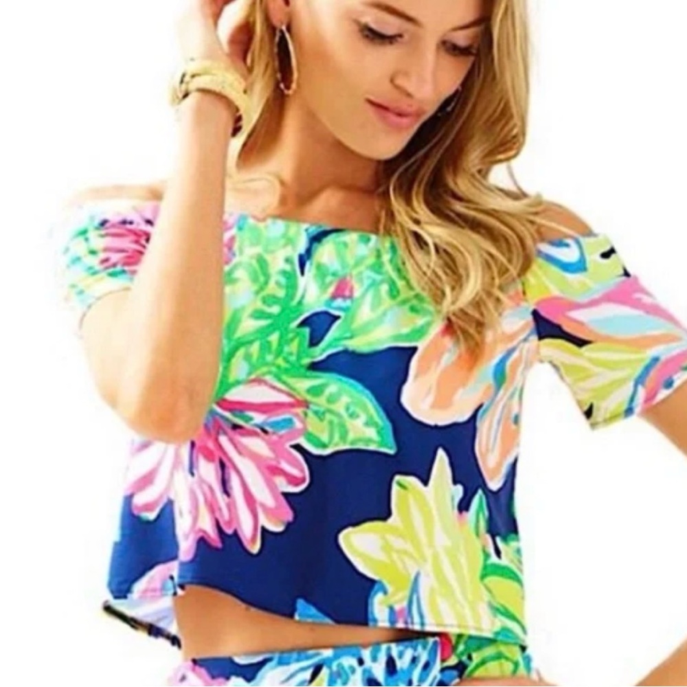 Lilly Pulitzer Resort Traveller’s Palm Mansi Crop top